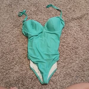 2x  Aqua One Piece Swimsuit